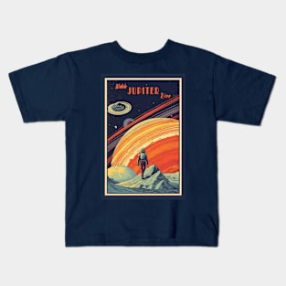 Jupiter Adventure Vintage Travel Poster Kids T-Shirt